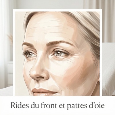 Rides du front et pattes d'oie