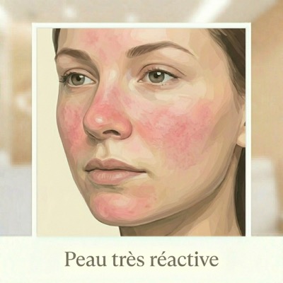Peau très réactive